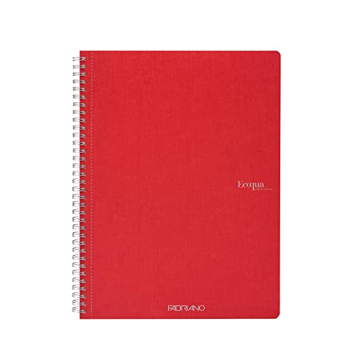 Fabriano 94789 Maxiquaderrno A4, 70 folios, 90 g, 5 mm, Ecoqua Original Spiralato Flamingo