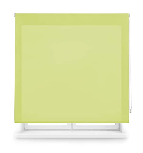 Blindecor Ara | Estor enrollable translúcido liso - Verde pistacho, 140 x 175 cm (ancho por alto) | Tamaño de la Tela 137 x 170 cm | Estores para ventanas