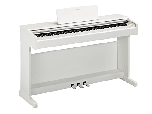 YAMAHA ARIUS YDP-145 - Piano Digital, Piano clásico y elegante para principiantes y aficionados, para cualquier rincón de la casa, en blanco