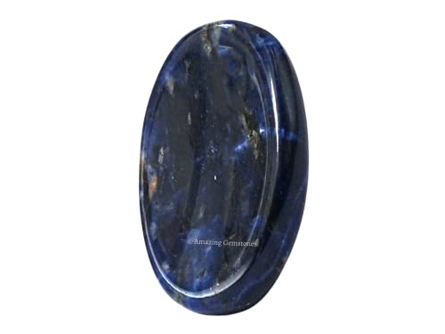 sodalita Piedra de preocupación de pulgar de cristal - Cristal natural y piedras curativas
