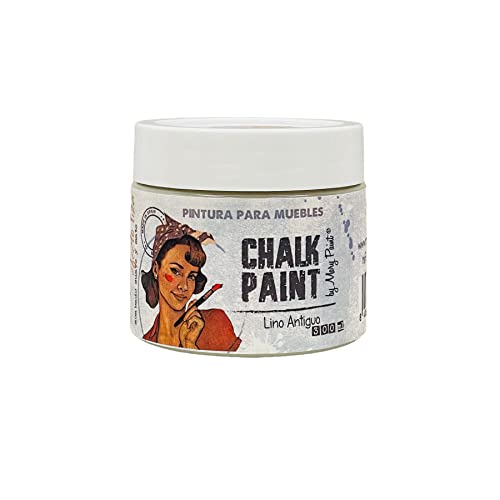 CHALK PAINT | LINO ANTIGUO | MARYPAINT Pintura para Muebles 25 colores 300ml Mate al Agua (300, Lino Antiguo)