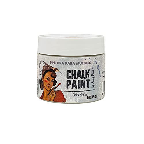 CHALK PAINT | GRIS PERLA | MARYPAINT Pintura para Muebles 25 colores 300ml Mate al Agua (300, Gris Perla)