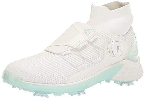 adidas Zapatos de golf Zg21 Motion Primegreen Boa de corte medio para mujer, Sin te ir/Halo Mint/No te ido, 8.5 US