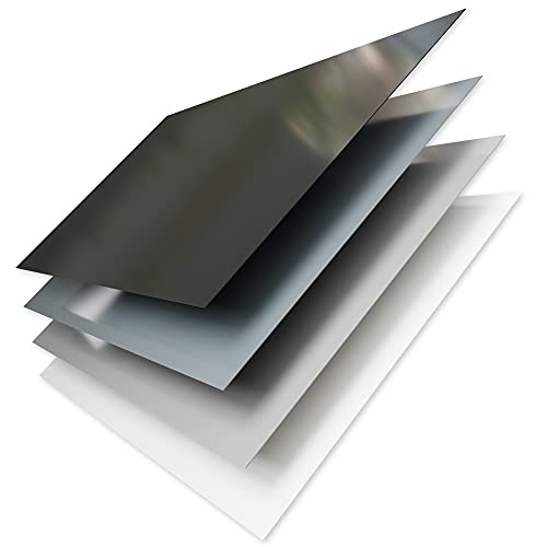 Placa de PVC duro de A + H Kunststoffe, de 2000 x 1000 mm, unilateral con protector de pantalla de 1 mm/2 mm, Negro