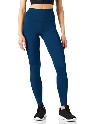 Amazon Essentials Mallas para Correr con Tiro Alto Mujer, Azul Zafiro, 42