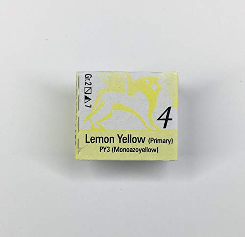Acuarelas extra finas a base de goma arábica y miel 1/2 GODETS amarillo limón 4