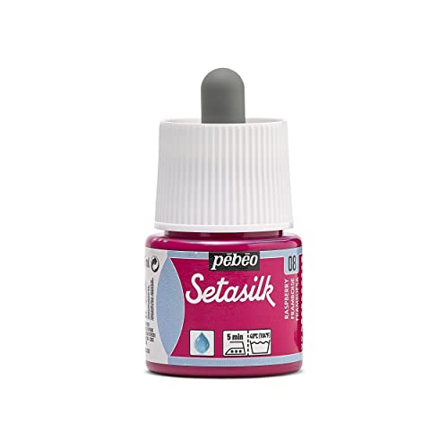 Pebeo Setasilk - Pintura para seda, 45 ml, color frambuesa