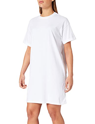 PIECES PCRIA SS Dress Noos BC Vestido, Blanco Brillante, XL para Mujer