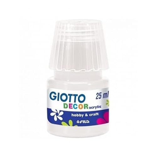 Giotto Giotto-6un Guache Liquido Decor Acrilico 25ml Branco/Escol, Color Blanco (538101)