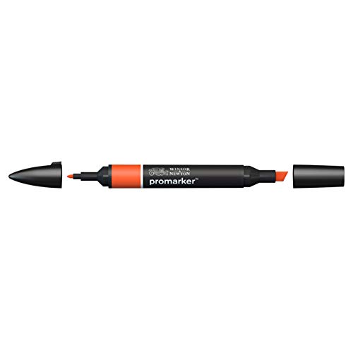 Winsor & Newton Rotulador ProMarker, Bright Orange (O177), Naranja, 3.5x19.5x1.4 cm