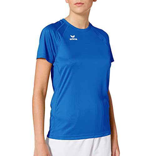 erima Uni T - Camiseta para Mujer, tamaño 46 UK, Color Azul Ultramar