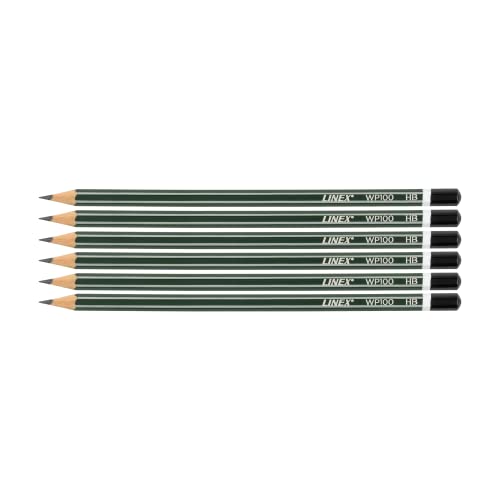 Linex Lápices Clásicos HB, WP100, 6 unidades, en blíster, color verde