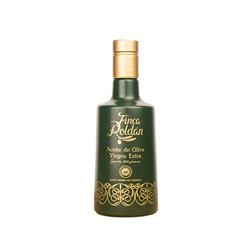 Finca Roldán - Aceite de Oliva Virgen Extra - Aceite de Oliva Premium de Aceituna Verde Picual - Aceite AOVE Gourmet en Elegante Botella - 500 ml