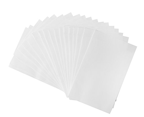 Logbuch-Verlag 25 bolsas de papel pergamino 10,5 x 15 cm blanco transparente - embalaje para pequeños regalos galletas jabón caramelos