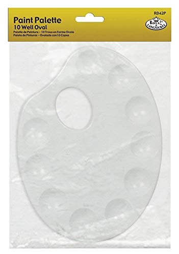 Royal & Langnickel oval (kidney shape) paint palette 10 well