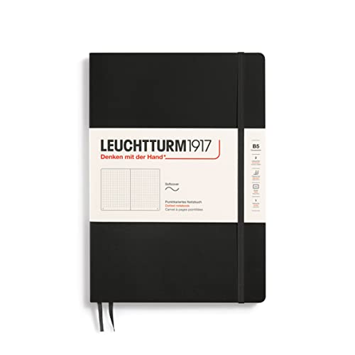 Leuchtturm 349298 - Diario (48 paginas, B5, 80 g/m² de papel, ácido libre), color negro