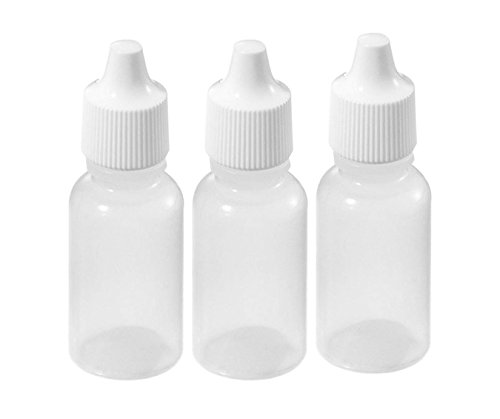 XUMIN 50pcs 20ml botella de gotas para los ojos gotero Squeezable vacío