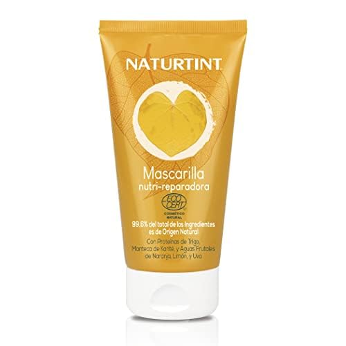 Naturtint Mascarilla Nutri-reparadora, Tratamiento Nutritivo, Repara Puntas Abiertas, Devuelve el Brillo, Recuperador Para Cabello Seco y Dañado, 99% Ingredientes Naturales, ECOCERT, 150 ml