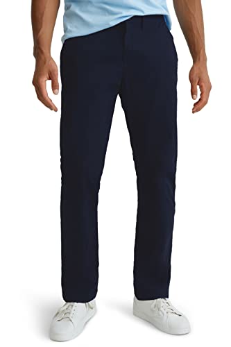 C&A Pantalones chinos de licra para hombre, elásticos, de algodón, color azul oscuro W42 L32, azul oscuro, 42W x 32L