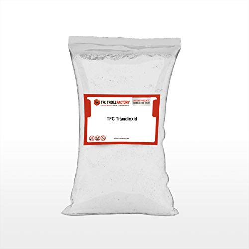 TFC dióxido de titanio I blanco titanio I blanco oxidado I pigmentos blancos para colorear colores, plásticos, hormigón, pavimento, yeso, resina epoxi I 25 kg