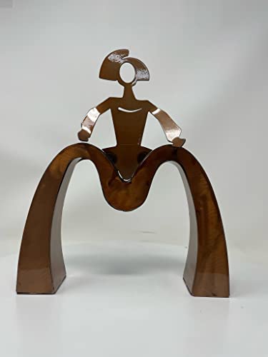FORJASPORT Escultura Figura Menina Luxury de forja Acabado Cobre Cristal para la Decoracion del hogar