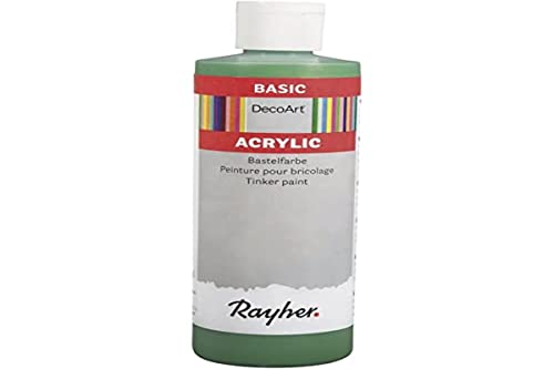 RAYHER - 38052424 - acrílico-Pintura artesanía, Botella de 236 ml, Gift Verde