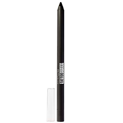 Maybelline New York, Tattoo Liner, Lápiz de Ojos Semi-permanente, Waterproof, No transferible, Tono: 900 Deep Onyx Negro, 1.3 gr