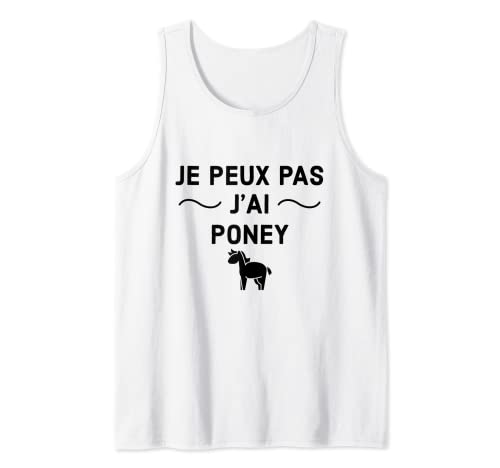 Peux Pas Yo he Poney Equitation Camiseta sin Mangas