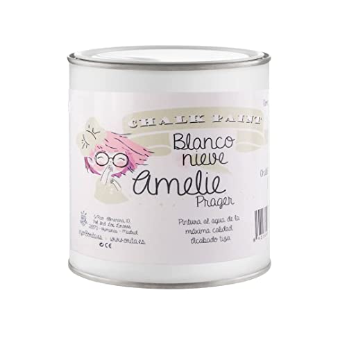 Prager, Acrílico, Pintura a la tiza Chalk Paint Amelie 750ml (01 Blanco Nieve)