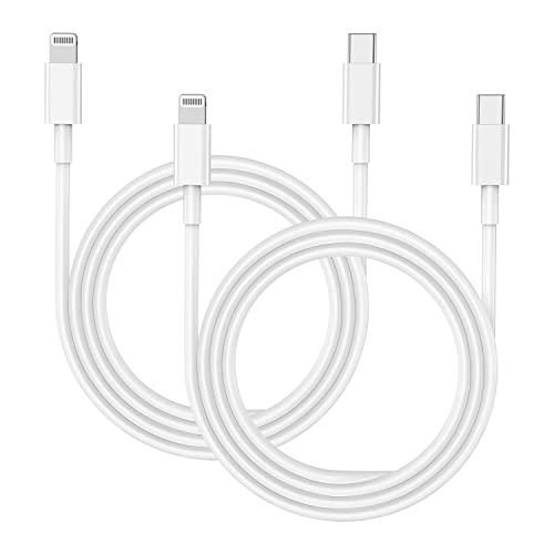 Cable USB C a Lightning 2Pack 1 m, cable de carga rápida corto certificado por Apple MFi, para iPhone 13/13 mini/13 Pro/13Pro Max/12/12 mini/12Pro/12 Pro Max/11/X/XS//MacBook