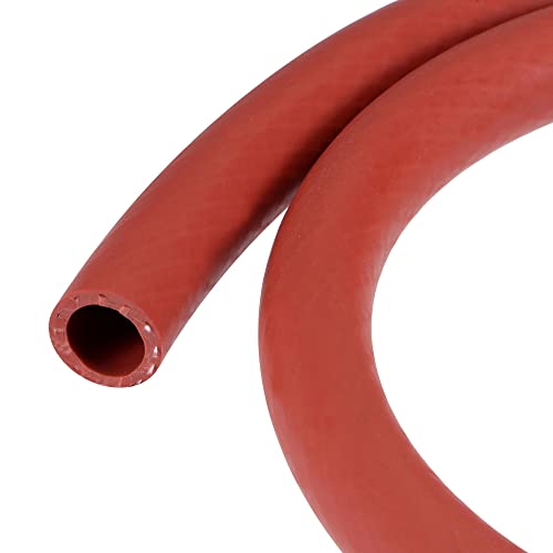 sourcing map Silicona Vacío Tubo Calentador Manguera 14mm ID 1m 101psi 392F Red Reforzada Alta Temperatura para Motor