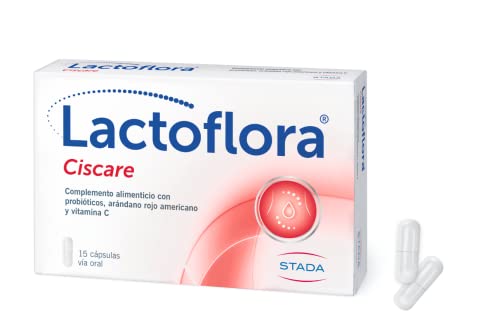 Lactoflora - Probiótico Ciscare para molestias Urinarias con Arándano Rojo Americano - Cistitis - Infecciones urinarias- 30 Cápsulas