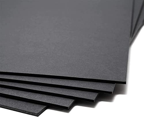 Cartón Pluma 5 mm de Grosor-50x70 cm-Foam-Papeleria Cartón-Carton Pluma 50x70-5 Unidades (Negro)