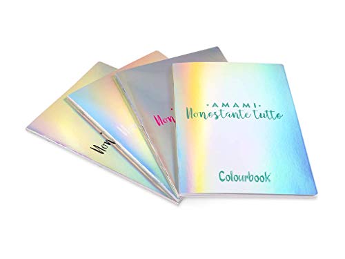 Cuaderno Maxi A4 Colourbook grapado colorido iridiscente 10 piezas rayas cuadriculadas - (1r-5 mm) selección de papelería Varzi desde 1956