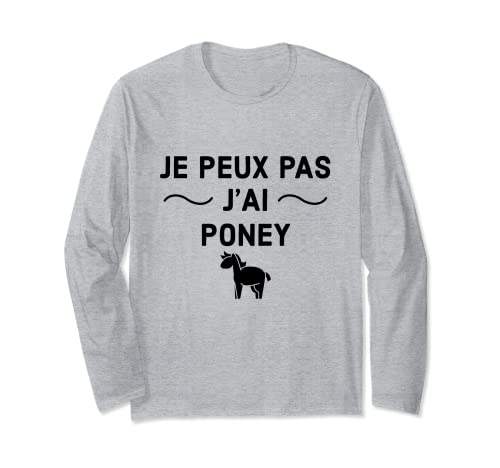 Peux Pas Yo he Poney Equitation Manga Larga