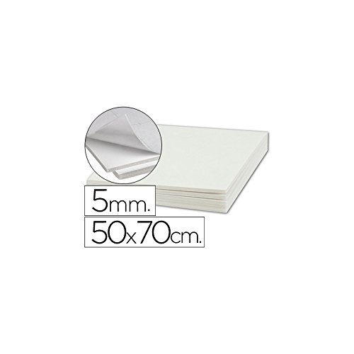 Carton pluma liderpapel adhesivo 1 cara 50x70 cm espesor 5 mm