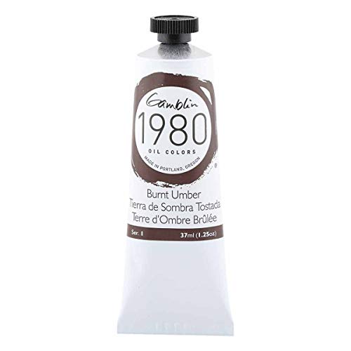 Gamblin 1980 Oil Burnt Umber 37Ml by Gamblin