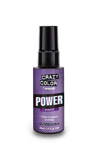 CRAZY COLOR - TINTE Crazy Color Pure Pigment Power Purple 50ML, Morado, Estandar