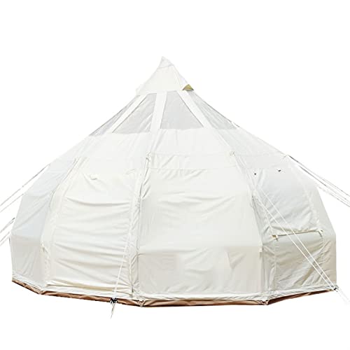 QXWJ Refugio multifuncional impermeable for acampar, tiendas de campana de lona al aire libre 5m lienzo / 900d Oxford Paño Tienda 4 Temporada Luxuría de lujo Gran lona Glamping Tent Yurt for camping P