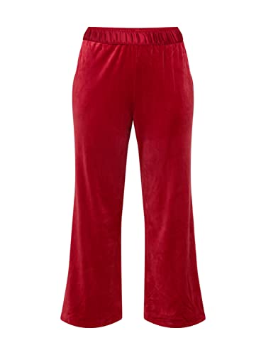Triumph Mix & Match Velour Trousers Pantalón de Pijama, Mannish Red, 48 De Las Mujeres