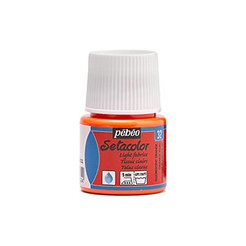 Pébéo Pintura Setacolor Tejidos Claros Naranja F. 45ml