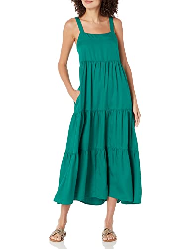 The Drop Britt Vestido Amplio Tipo «tent Dress» Con Niveles para Mujer, Verde Ultramarino, XXL