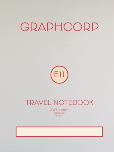 Graphcorp E11 Travel Notebook Pineapple: 200 Page Travel Bullet Journal / Notebook / Diary / Sketchbook