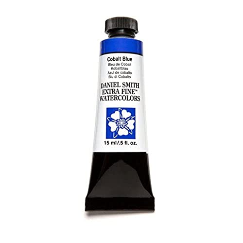 DANIEL SMITH Tubo de pintura extrafino de acuarela de 15 ml, azul cobalto
