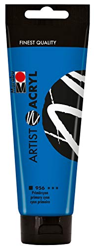 Marabu Artist Acryl 12200044956 - Pintura acrílica (120 ml, a base de agua, consistencia pastosa, alta pigmentación, muy buen brillo y opacidad)