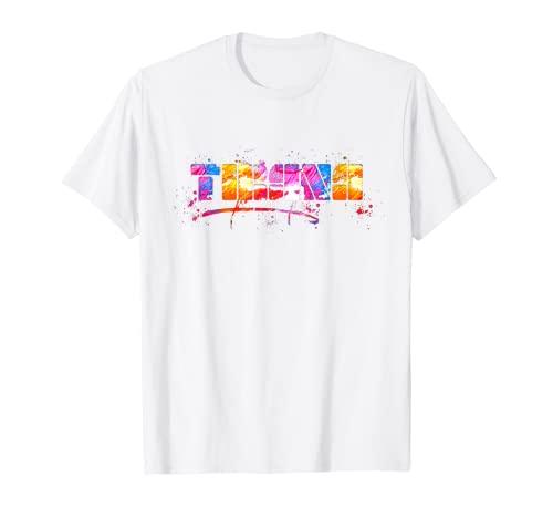 Tirana de acuarela - Letras coloridas de Tirana Camiseta