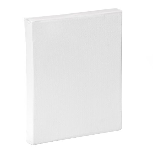 Lienzos Levante Lienzo de Algodón en Blanco, Listones de 46x32 mm 3D, Imprimación Acrílica, 25x20 cm