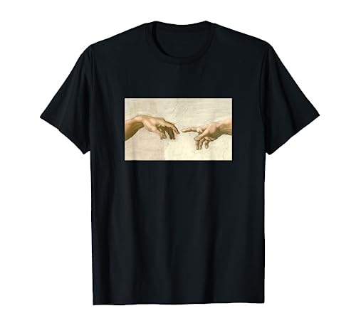 Creación de Adam Michelangelo Historia del arte Camiseta