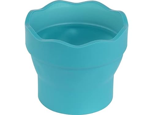 Faber-Castell 181580 CLIC & GO - Vaso de agua (1 unidad), color turquesa