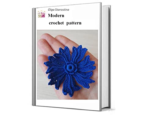 Cornflower crochet pattern (Modern Irish Crochet Lace Pattern) (English Edition)